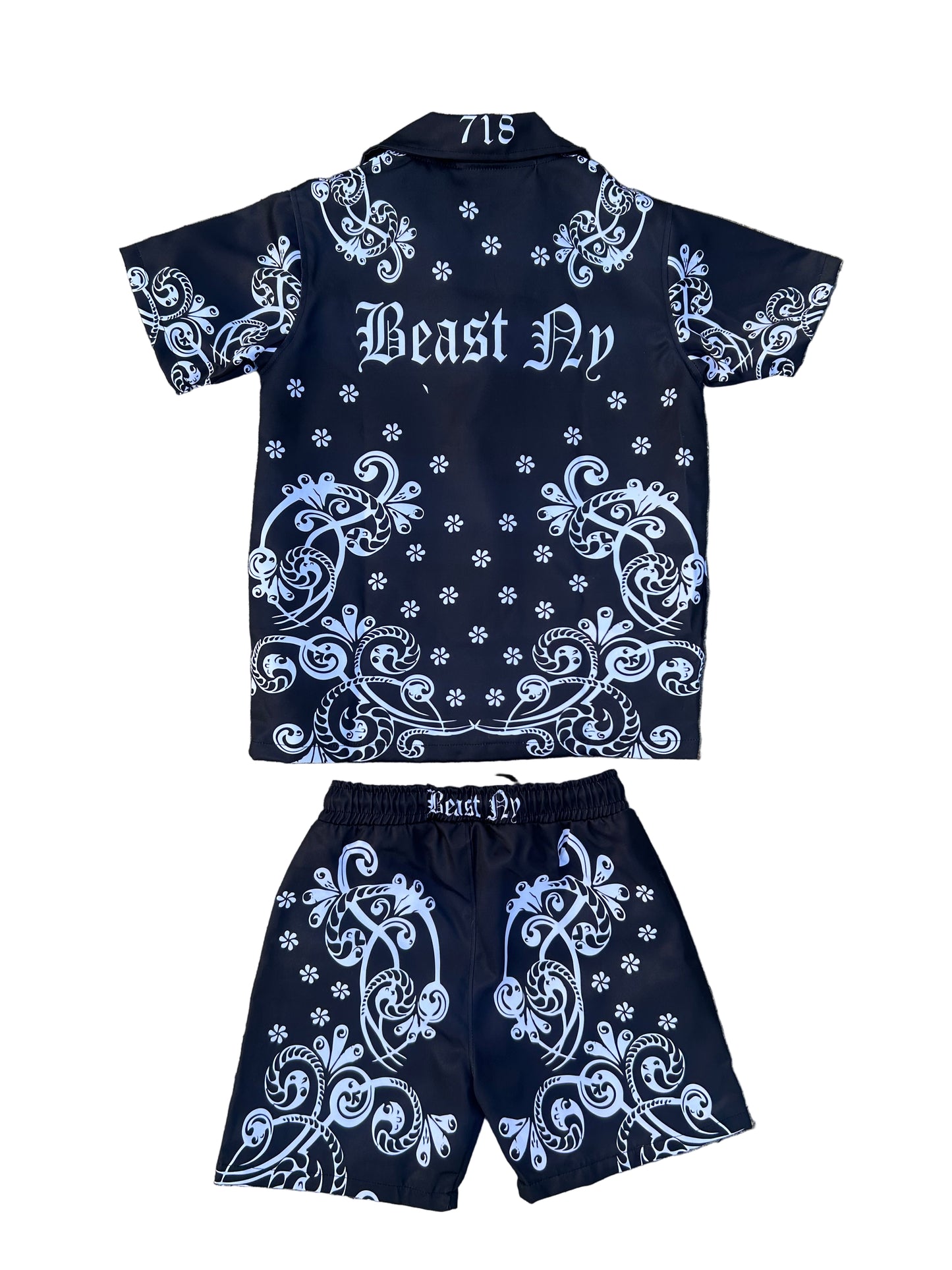 Exclusive Beast NY Midnight Bandana Short Set π₯