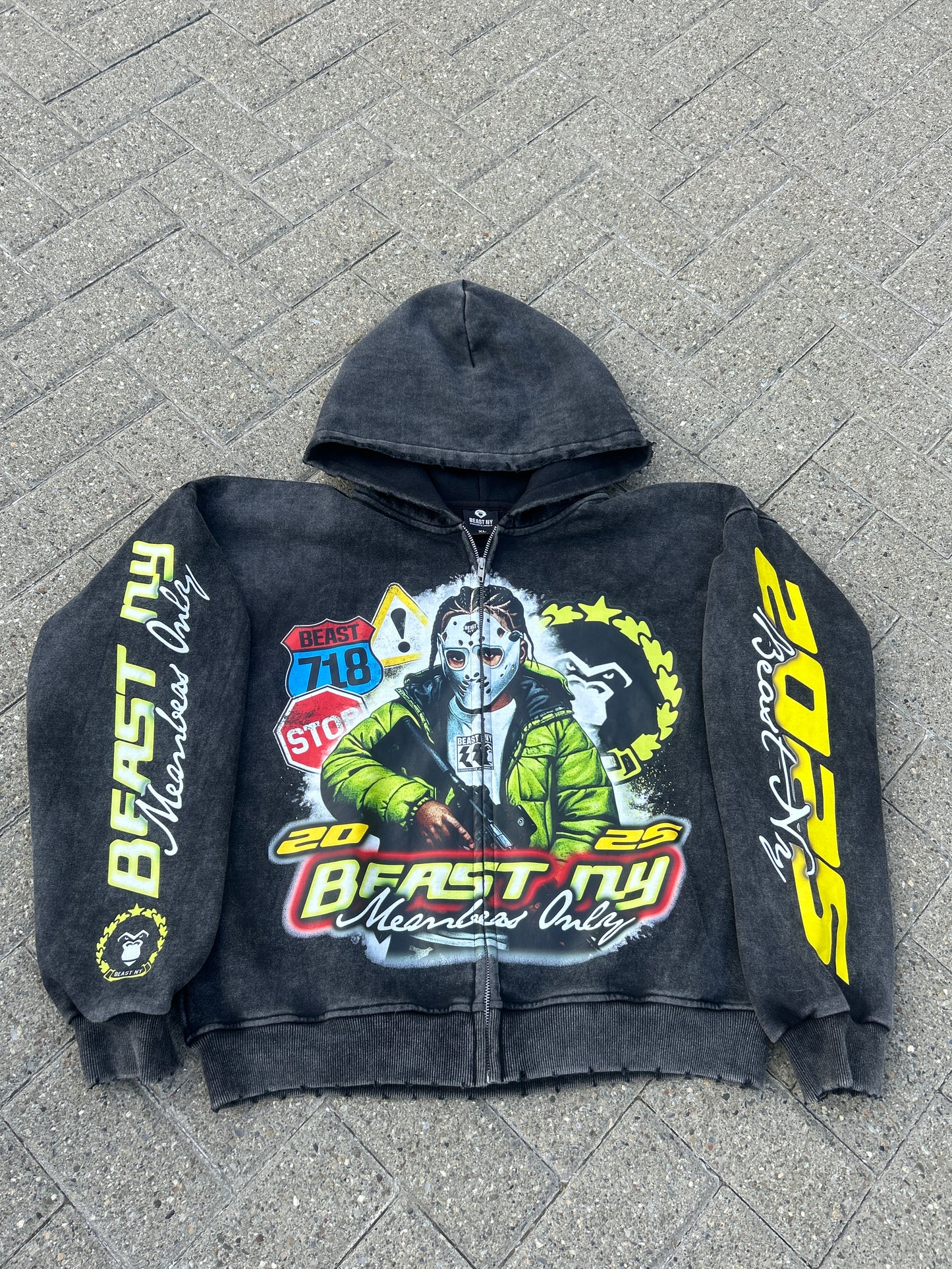BEAST NY “Members Only” Hoodie – 2025 Edition (Zip-Up Style)