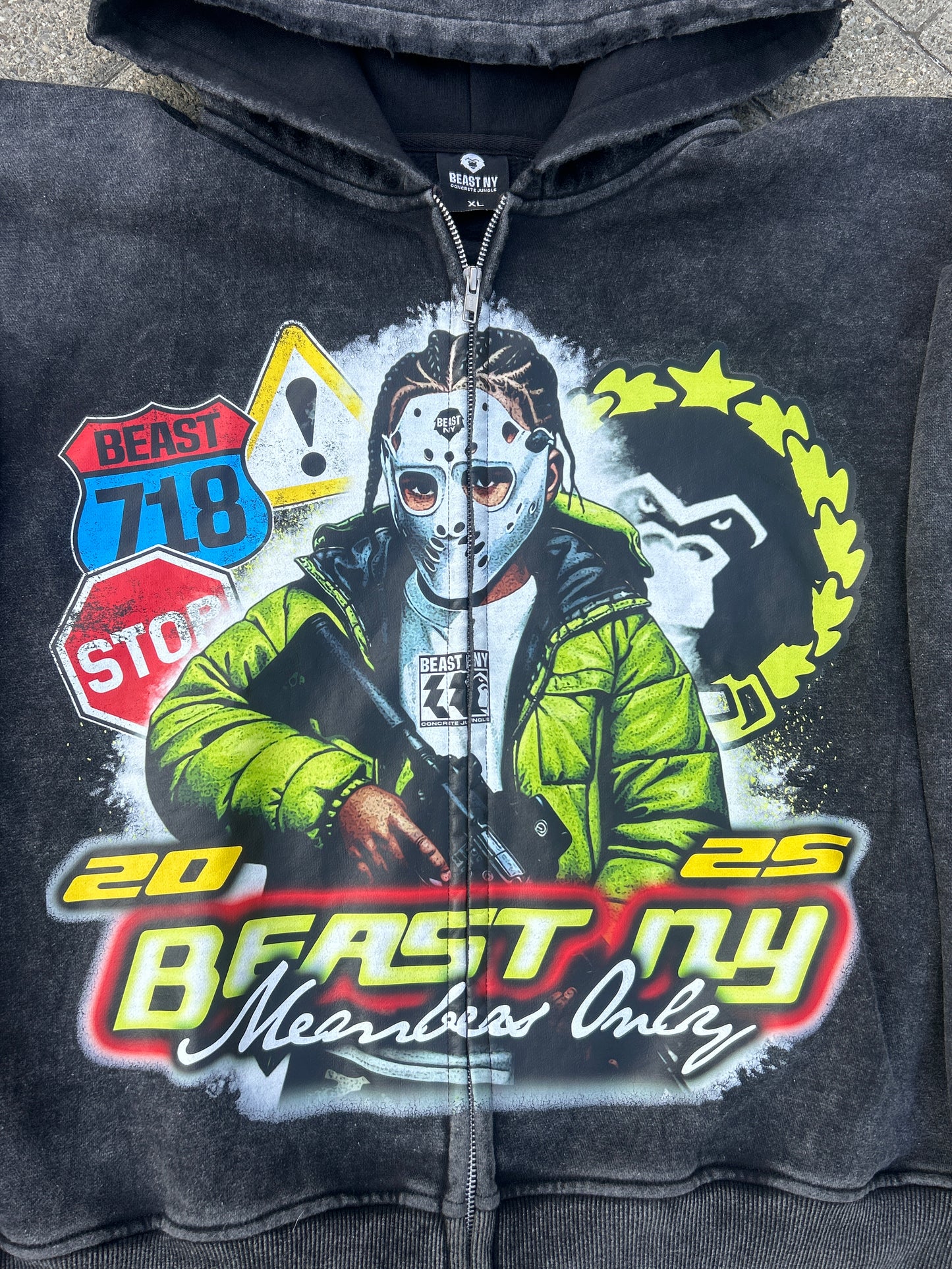 BEAST NY “Members Only” Hoodie – 2025 Edition (Zip-Up Style)