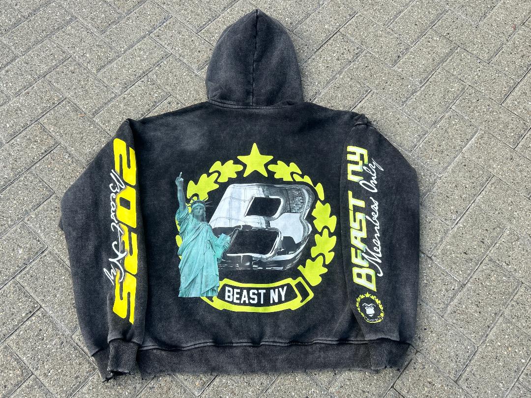 BEAST NY “Members Only” Hoodie – 2025 Edition (Zip-Up Style)