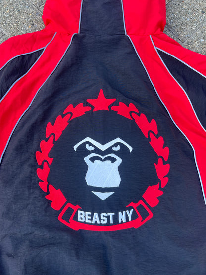 Beast NY Reflective Piping Windbreaker Set