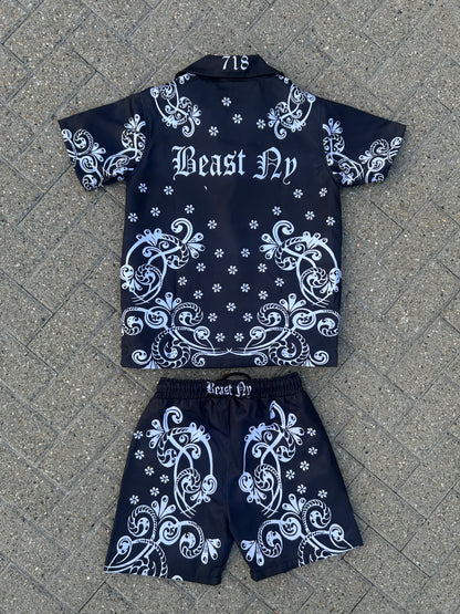 Exclusive Beast NY Midnight Bandana Short Set 🔥