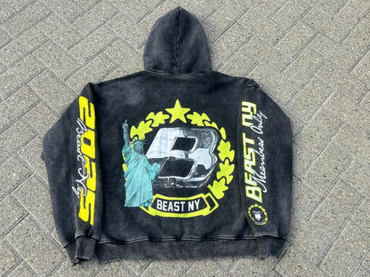 BEAST NY “Members Only” Hoodie – 2025 Edition (Zip-Up Style)